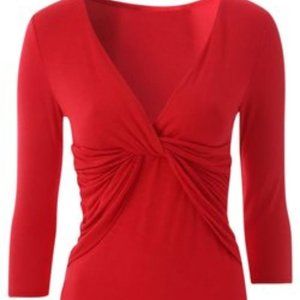 Michael Kors Collection Red Top 6 Small
